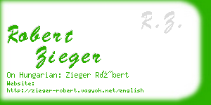 robert zieger business card